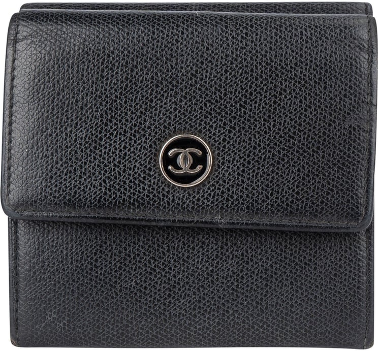 Chanel Chanel Black Leather CC Wallet