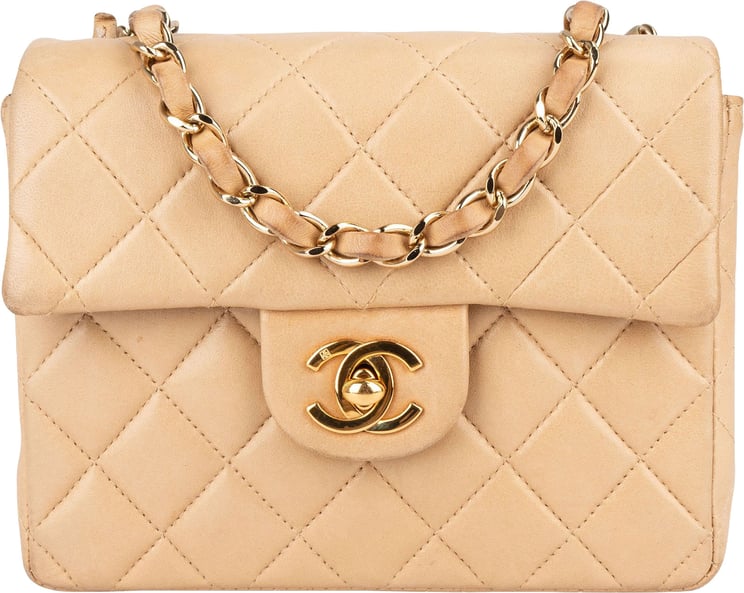 Chanel Chanel Quilted Lambskin 24K Gold Mini Single Flap Crossbody Bag