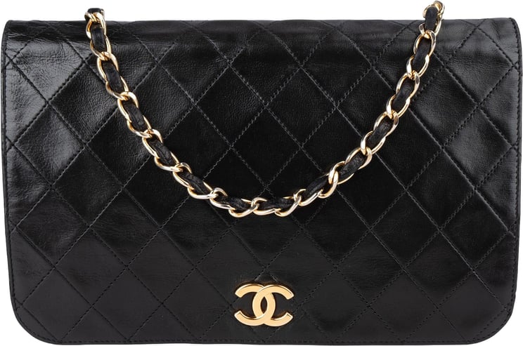 Chanel Chanel Quilted Lambskin 24K Gold Single Flap Crossbody Bag