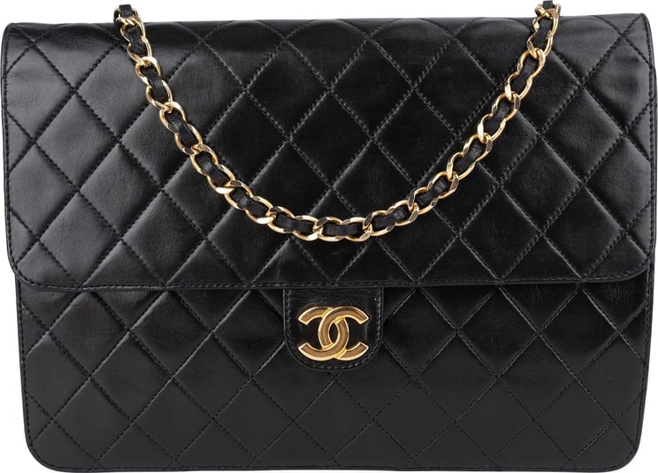 Chanel Chanel Quilted Lambskin CC Single Flap Shoulder Bag