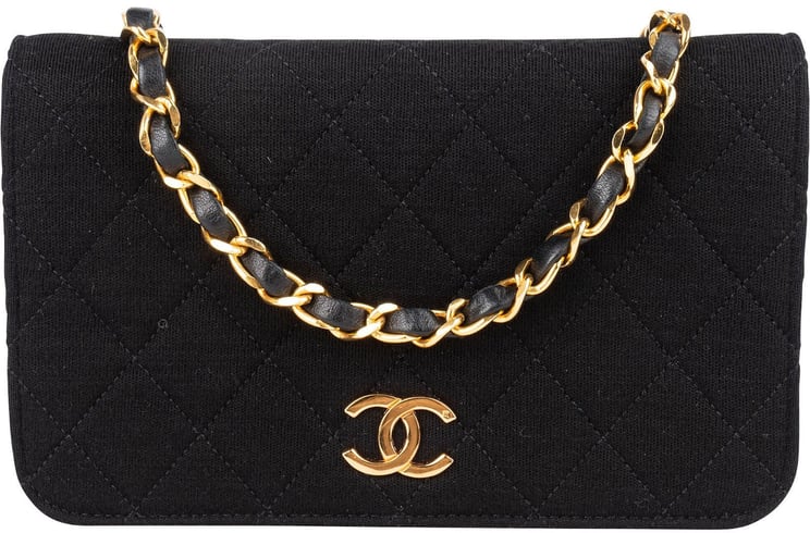 Chanel Chanel Quilted Cotton 24K Gold Single Flap Shoulder Bag