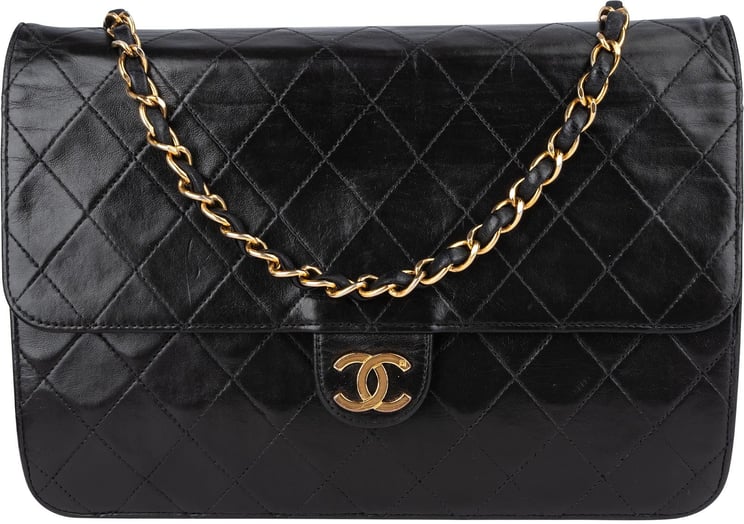 Chanel Chanel Quilted Lambskin 24K Gold Single Flap Shoulder Bag