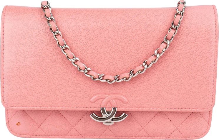 Chanel Chanel Quilted Caviar Leather Wallet On Chain Crossbody Bag