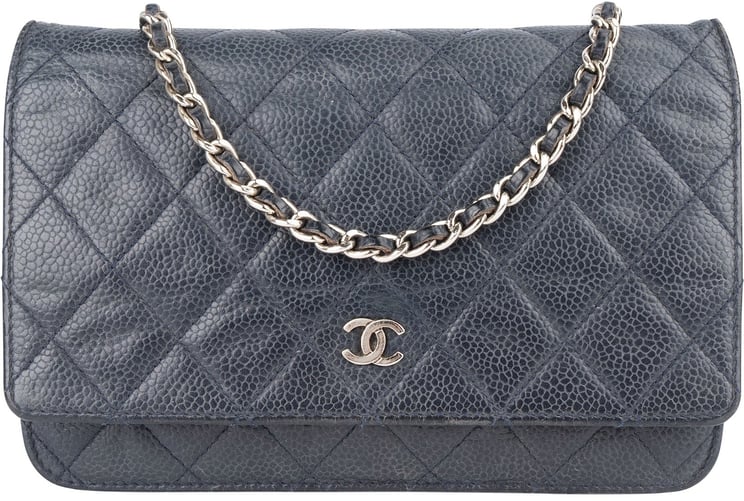 Chanel Chanel Quilted Caviar Leather Wallet on Chain Crossbody Bag