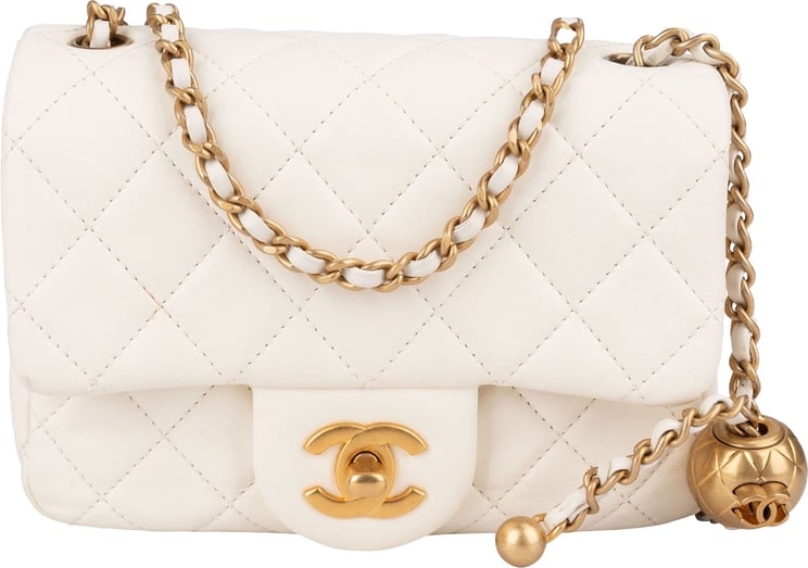 Chanel Chanel Quilted Lambskin Mini Rectangular Single Flap Adjustable Crossbody Bag