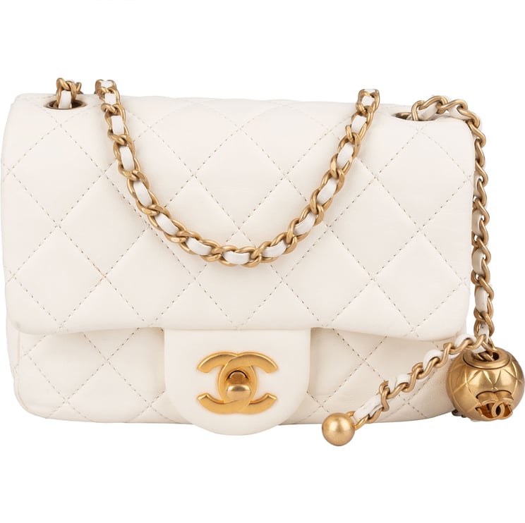 Chanel Chanel Quilted Lambskin Mini Rectangular Single Flap Adjustable Crossbody Bag