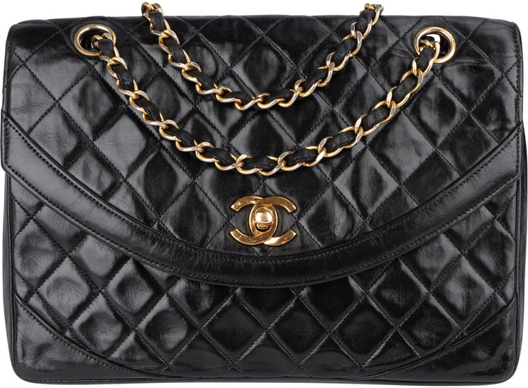 Chanel Chanel Quilted Lambskin 24K Gold Single Flap Shoulder Bag
