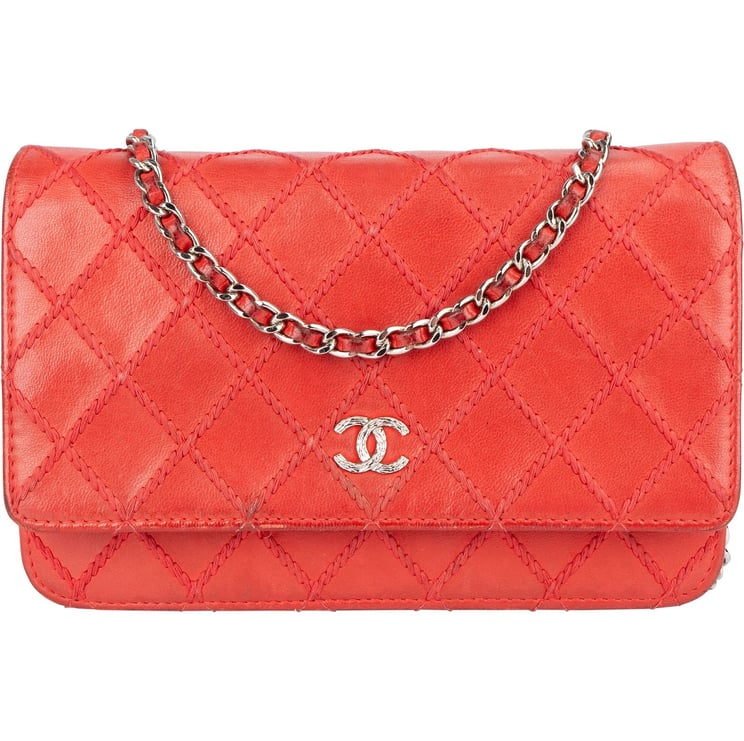 Chanel Chanel Stitching Leather Wallet on Chain Crossbody Bag