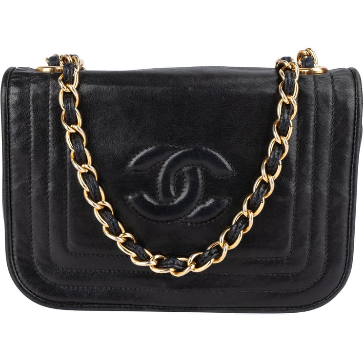 Chanel Chanel Lambskin CC Single Flap Camera Crossbody Bag