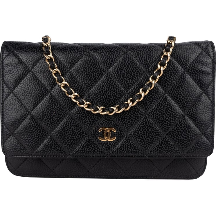 Chanel Chanel Quilted Caviar Leather Wallet On Chain Crossbody Bag