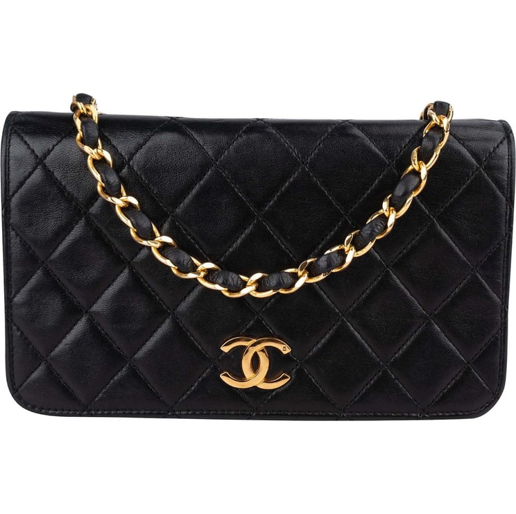 Chanel Chanel Quilted Lambskin 24K Gold Single Flap Crossbody Bag