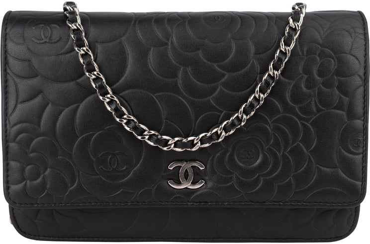 Chanel Chanel Camellia Lambskin Wallet On Chain Crossbody Bag