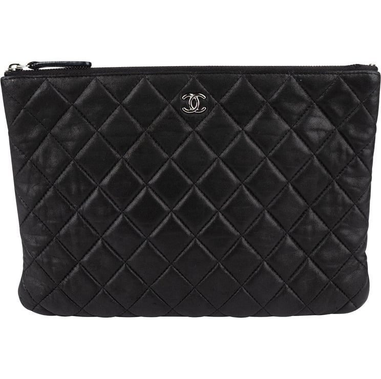 Chanel Chanel Quilted Lambskin CC Clutch