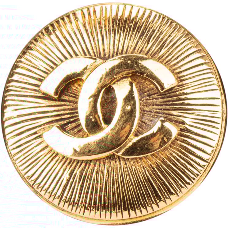 Chanel Chanel Golden CC Starburst Brooch