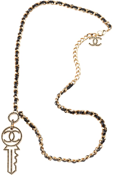 Chanel Chanel Crystal Key Necklace