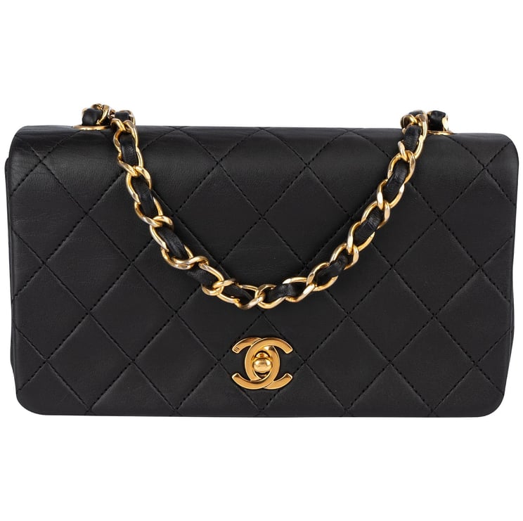 Chanel Chanel Quilted Lambskin 24K Gold Single Flap Crossbody Bag