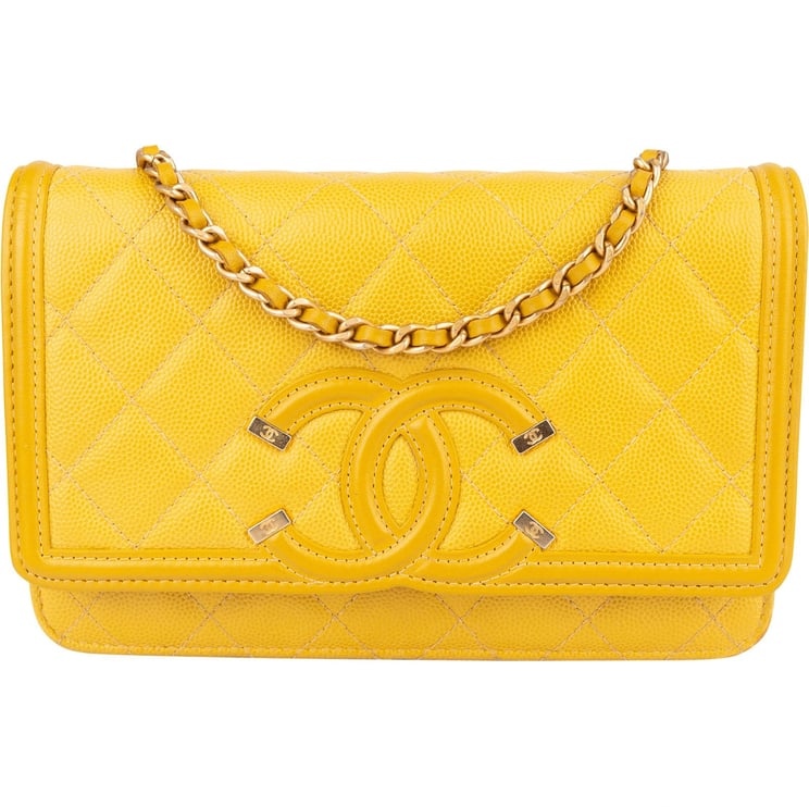 Chanel Chanel Caviar Leather CC Wallet On Chain Crossbody Bag