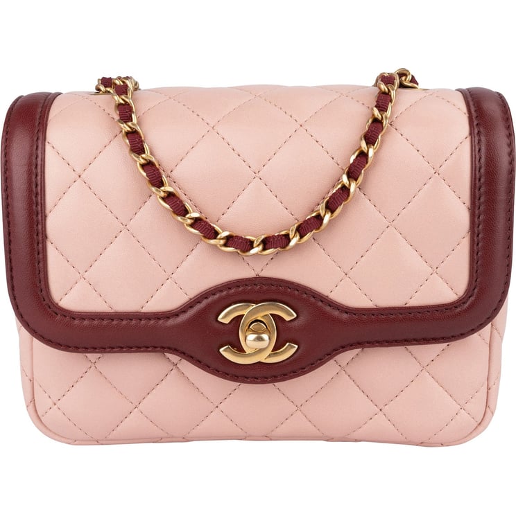 Chanel Chanel Quilted Lambskin Bicolor Single Flap Crossbody Bag