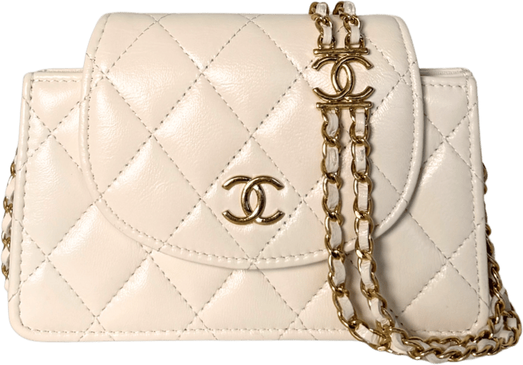Chanel Chanel Mini Flap Bag Weiß / sehr gut