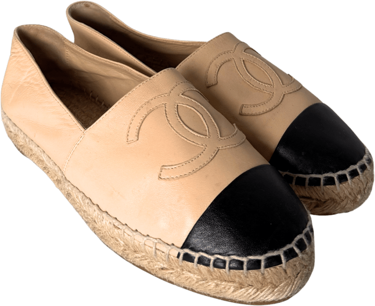 Chanel Chanel Espadrilles Größe 35 Beige / gut