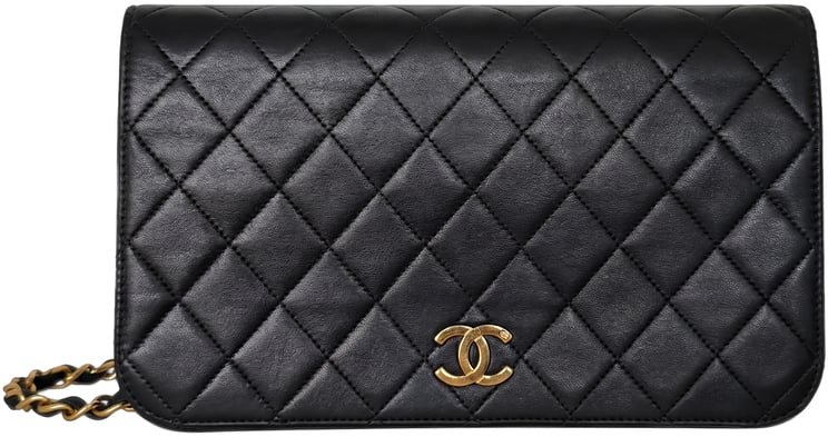 Chanel Chanel Timeless Wallet on Chain WOC Lammleder  Vintage Schwarz / sehr gut