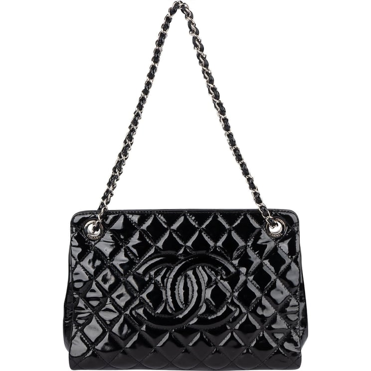 Chanel Chanel Quilted Patent Leather CC Shoulder Bag