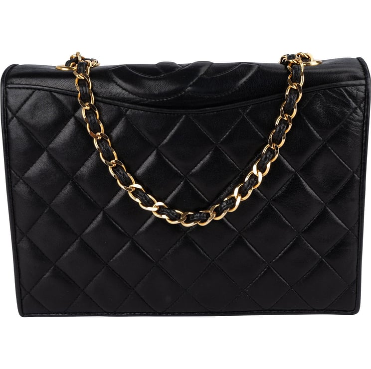Chanel Chanel Quilted Lambskin CC Single Flap Shoulder Bag