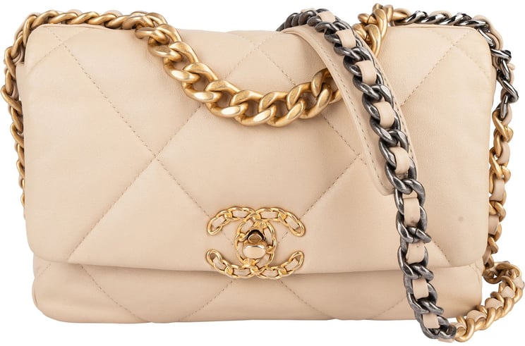 Chanel Chanel 19 Quilted Lambskin Single  Flap Crossbody Bag