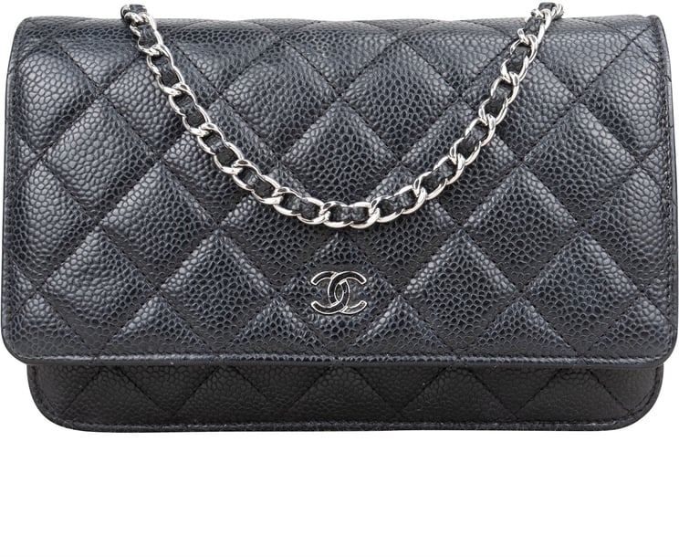 Chanel Chanel Quilted Caviar Leather Wallet On Chain Crossbody Bag