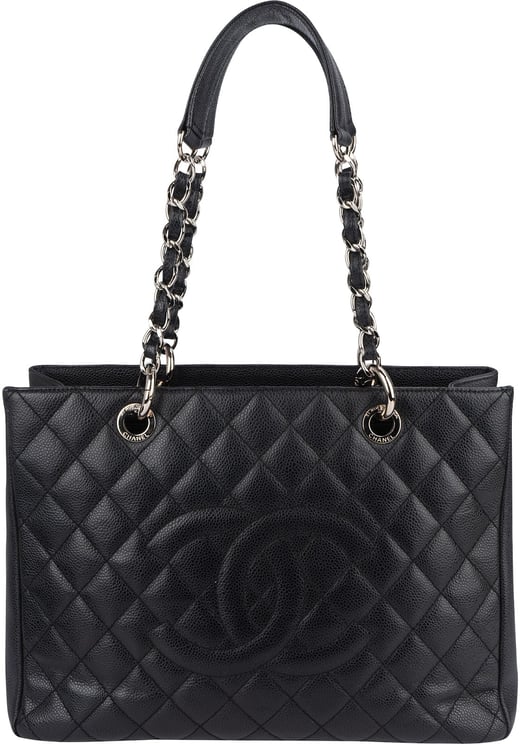Chanel Chanel Quilted Caviar Leather Grand Shopping CC Handbag