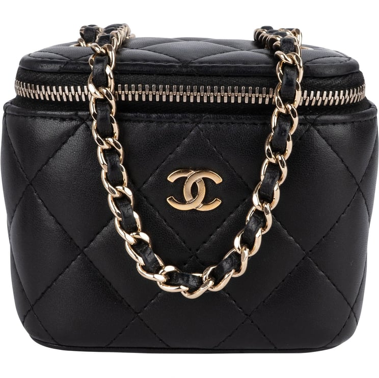 Chanel Chanel Quilted Lambskin Mini Vanity Chain Crossbody Bag