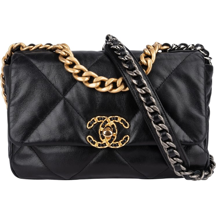 Chanel Chanel 19 Quilted Lambskin Single Flap Crossbody Bag