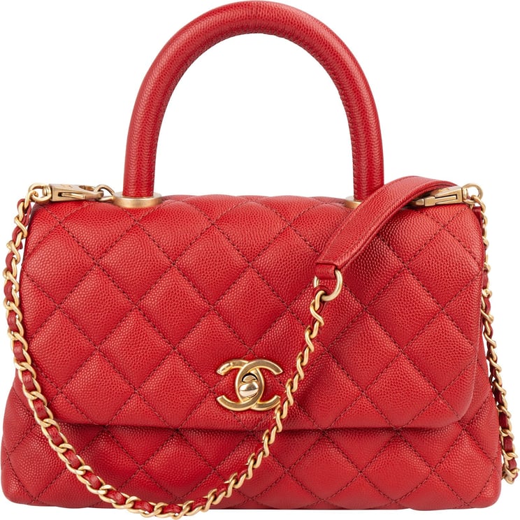 Chanel Chanel Caviar Leather Coco Top Handle Crossbody Handbag