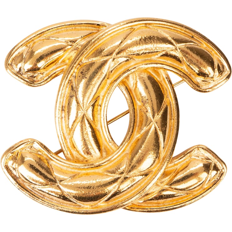 Chanel Chanel CC Matelasse Brooch