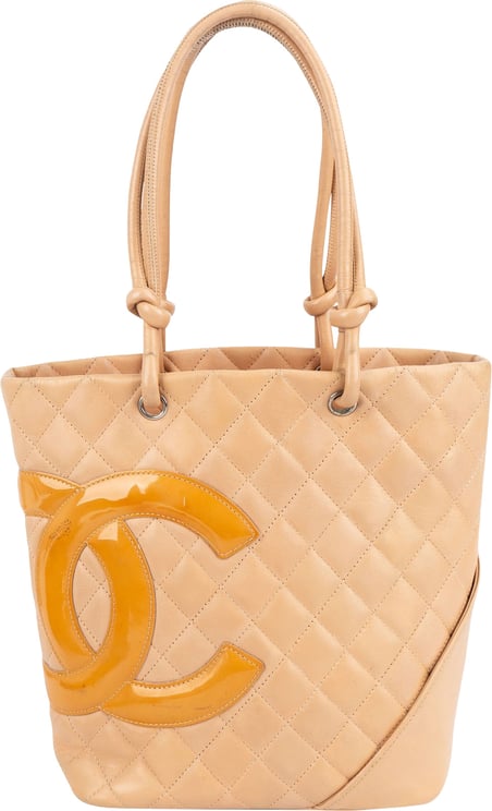 Chanel Chanel Quilted Calfskin Cambon Ligne Tote Handbag