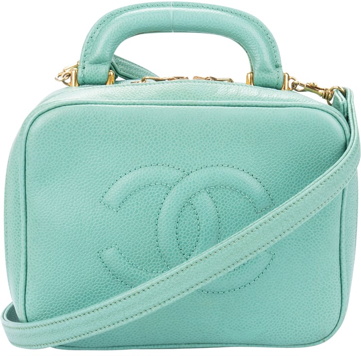 Chanel Chanel Caviar Leather CC Jewelry Crossbody Case