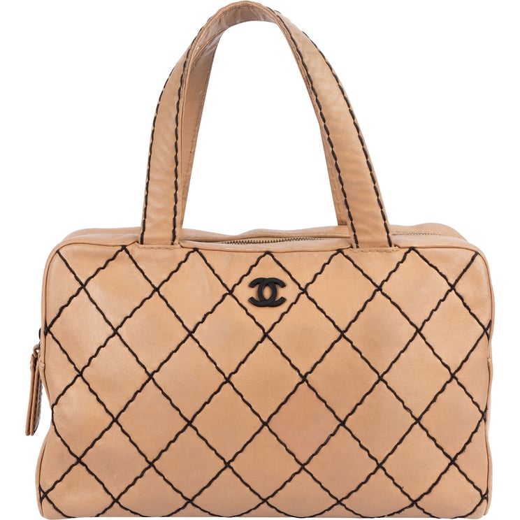 Chanel Chanel Stitching Leather CC Handbag