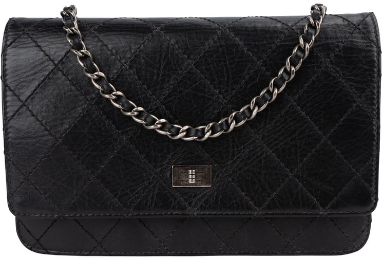 Chanel Chanel Stitching Calfskin Reissue 2.55 Wallet on Chain Crossbody Bag
