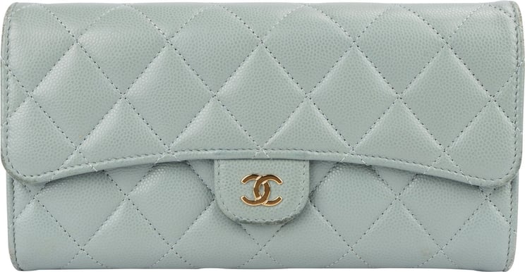 Chanel Chanel Quilted Caviar Leather Classic Long Flap Wallet
