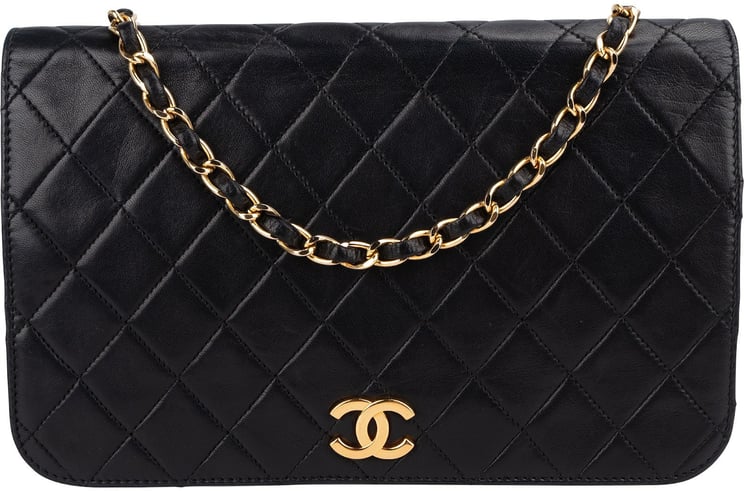 Chanel Chanel Quilted Lambskin 24K Gold Single Flap Shoulder Bag