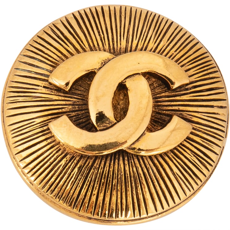 Chanel Chanel Golden CC Starburst Brooch
