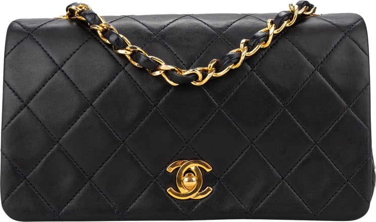 Chanel Chanel Quilted Lambskin 24K Gold Single Flap Crossbody Bag