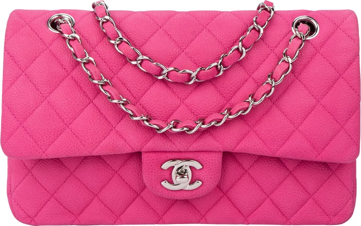 Chanel Chanel Quilted Caviar Leather Medium Double Flap Crossbody Bag
