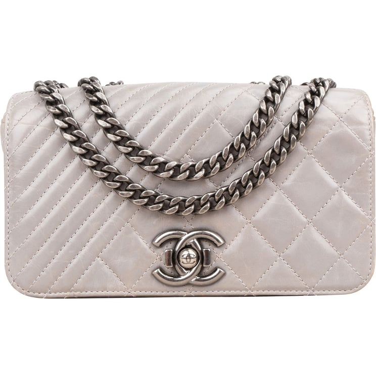 Chanel Chanel Aged Quilted Calfskin Coco Boy Single Flap Crossbody Bag