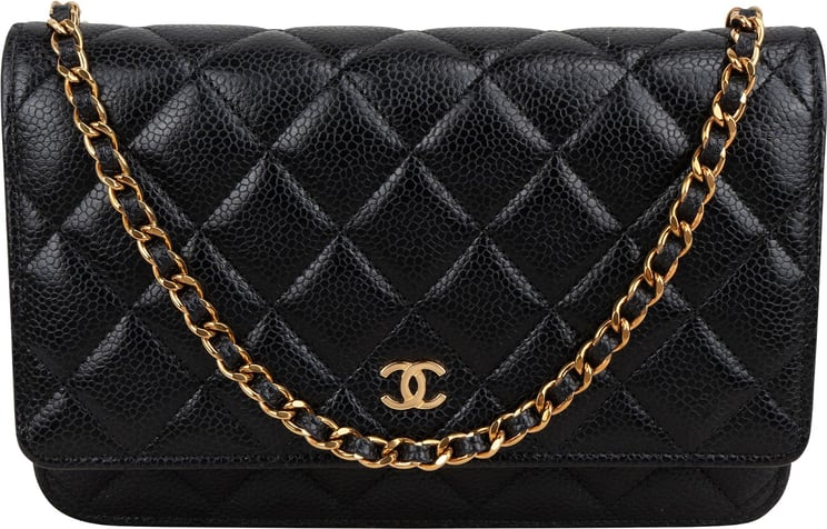 Chanel Chanel Quilted Caviar Leather Wallet On Chain Crossbody Bag