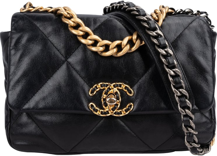 Chanel Chanel 19 Quilted Lambskin Single Flap Crossbody Bag