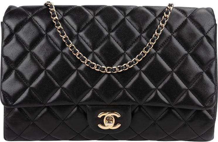 Chanel Chanel Quilted Lambskin Medium Single Flap Shoulder Bag