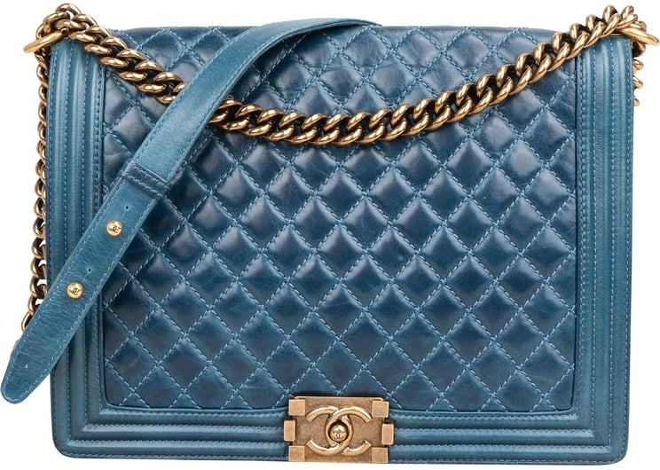 Chanel Chanel Quilted Calfskin Jumbo Boy Crossbody Bag