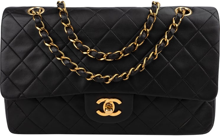 Chanel Chanel Quilted Lambskin 24K Gold Medium Double Flap Shoulder Bag
