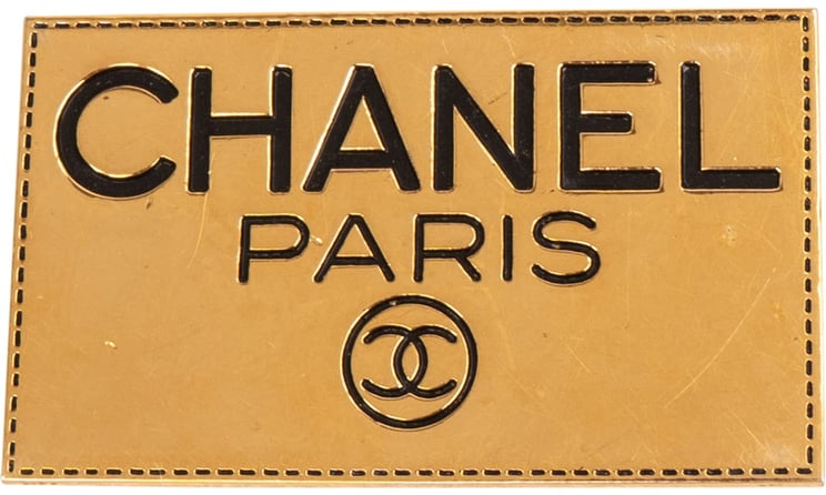 Chanel Chanel Golden Emblem Plaque Brooch